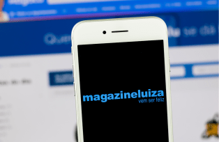 Tela de celular com Magazine Luiza