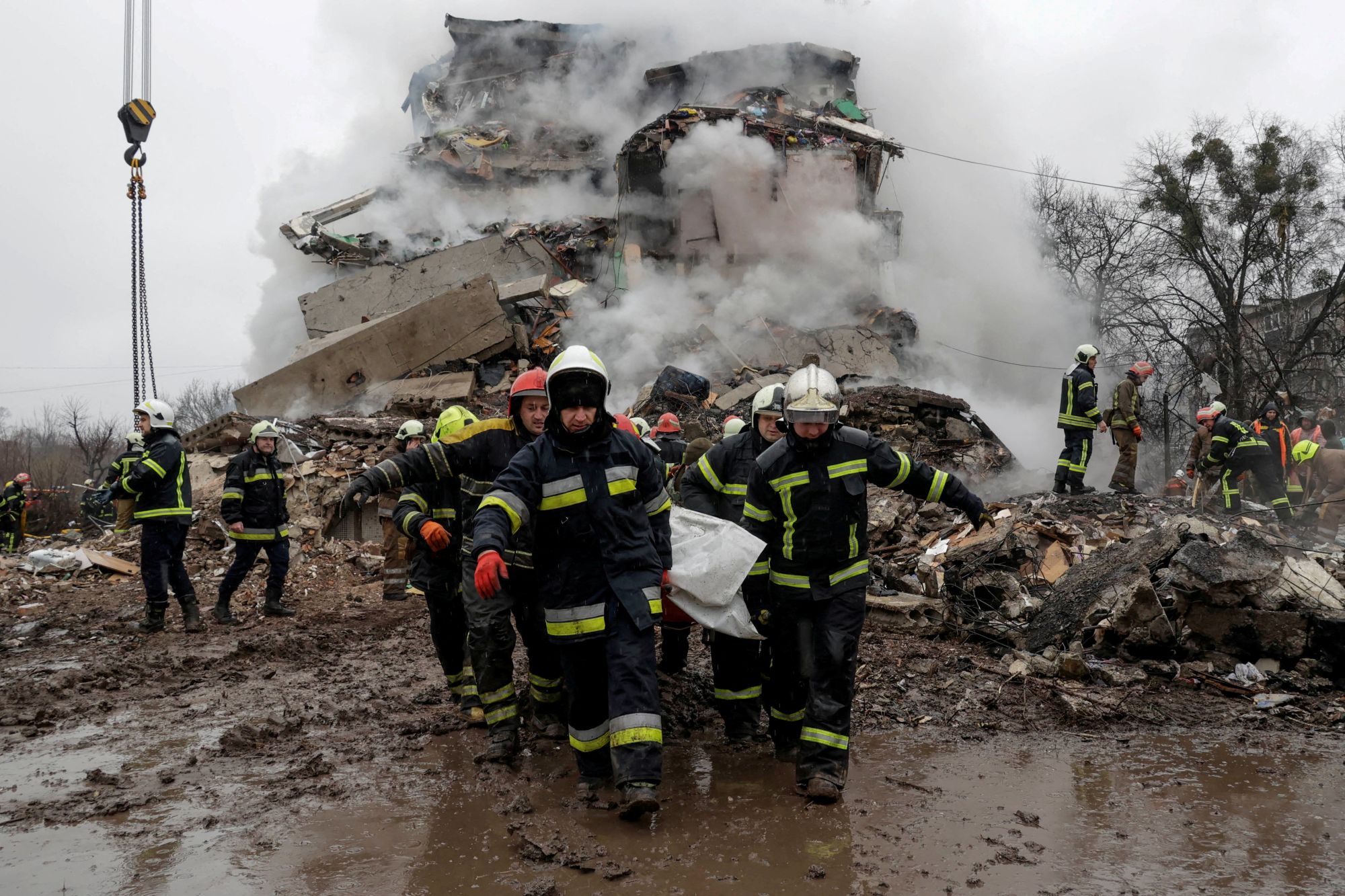 Ataque de mísseis russos, Poltava, Ucrânia 01/02/2025 REUTERS/Sofiia Gatilova