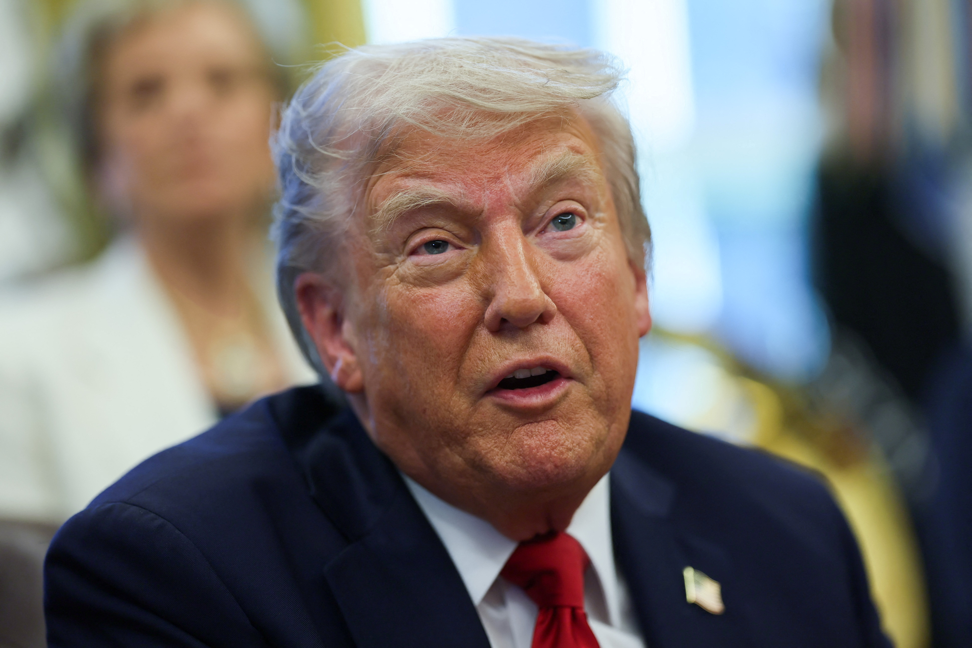 O presidente dos Estados Unidos, Donald Trump - 
23/04/2025
(Foto: REUTERS/Leah Millis)