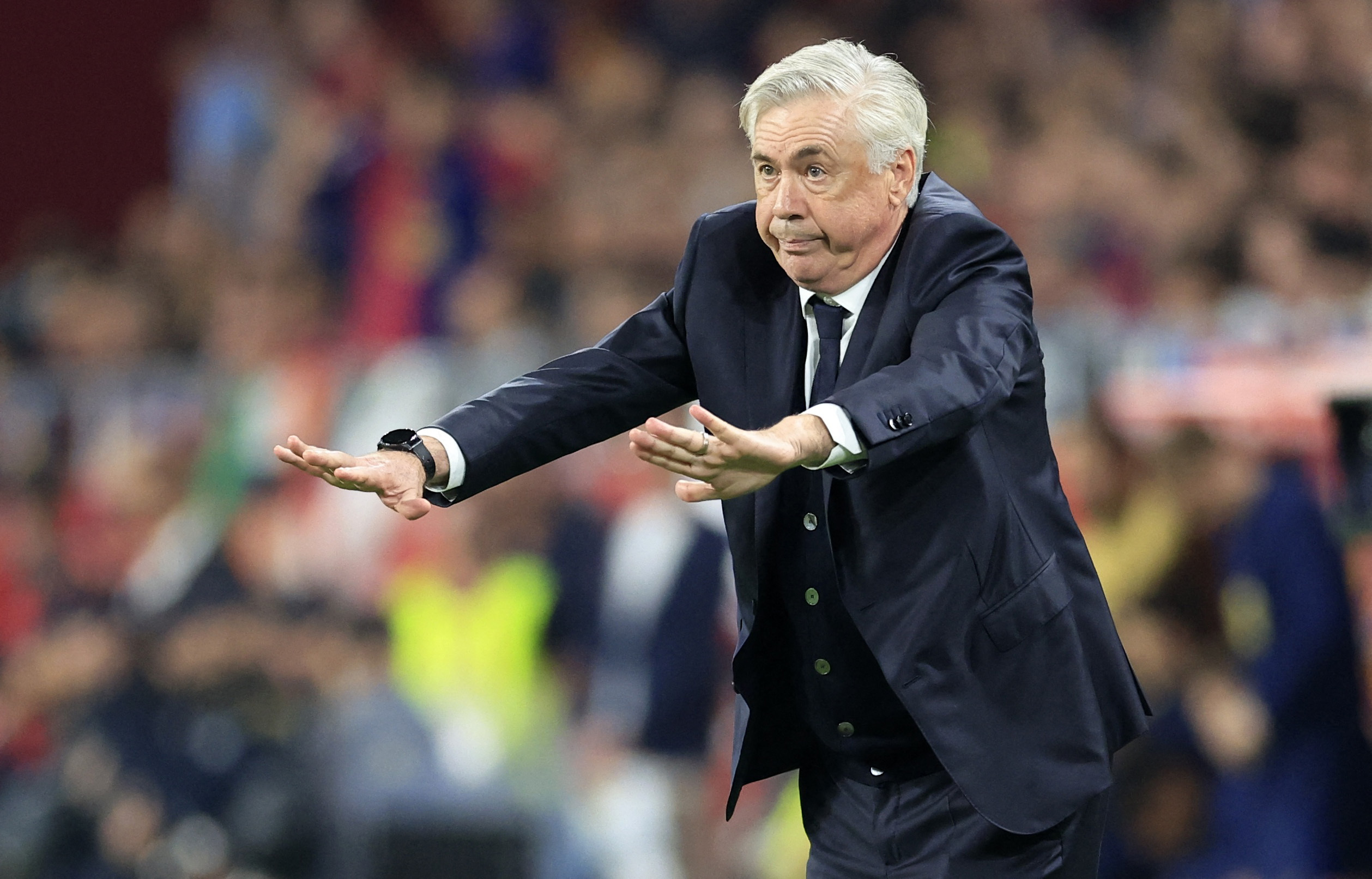 O treinador do Real Madrid, Carlo Ancelotti REUTERS/Borja Suarez